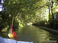 Gemtliche Fahrt auf dem Canal du Midi