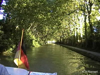 Gem�tliche Fahrt auf dem Canal du Midi